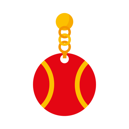 pet collar with ball icon vector illustration designのイラスト素材
