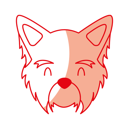 cute dog mascot icon vector illustration designのイラスト素材