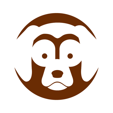 cute dog mascot icon vector illustration designのイラスト素材