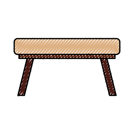 school table isolated icon vector illustration designのイラスト素材