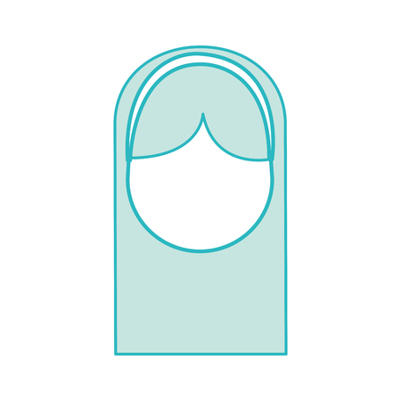 cute young girl avatar character vector illustration designのイラスト素材