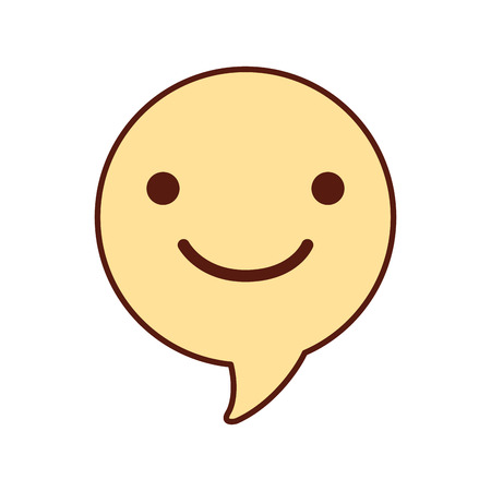 speech bubble kawaii character vector illustration designのイラスト素材