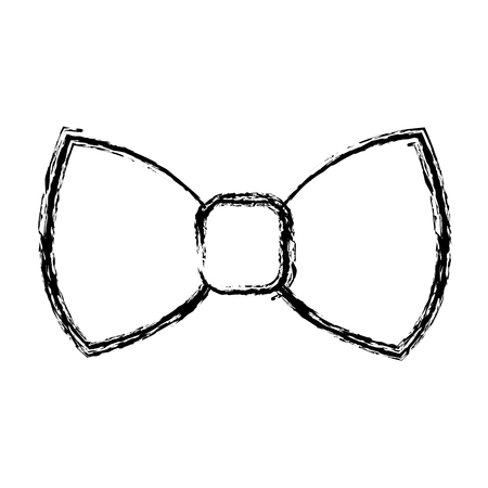 elegant bowtie isolated icon vector illustration designのイラスト素材