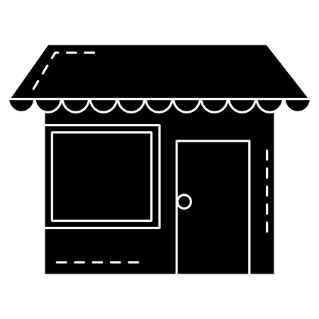 exterior house isolated icon vector illustration designのイラスト素材