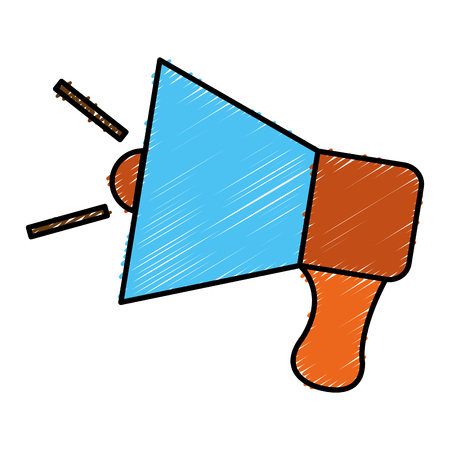 megaphone sound isolated icon vector illustration designのイラスト素材