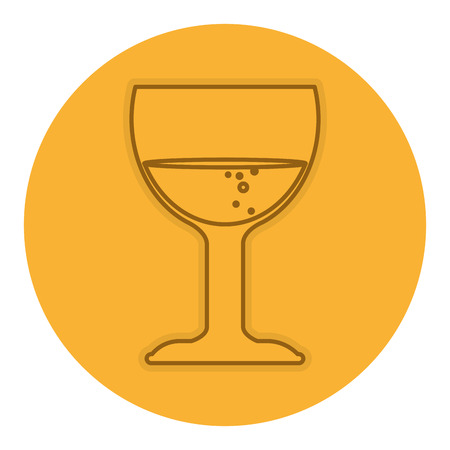 wine cup isolated icon vector illustration designのイラスト素材