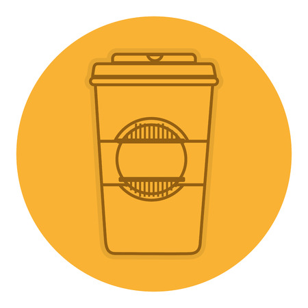 coffee in plastic cup vector illustration designのイラスト素材