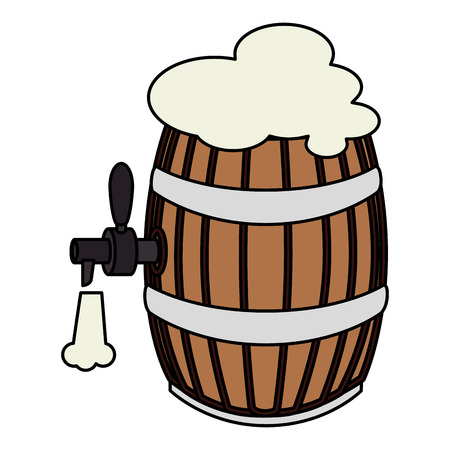 beer barrel isolated icon vector illustration designのイラスト素材