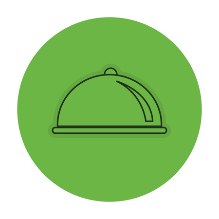 tray server isolated icon vector illustration designのイラスト素材