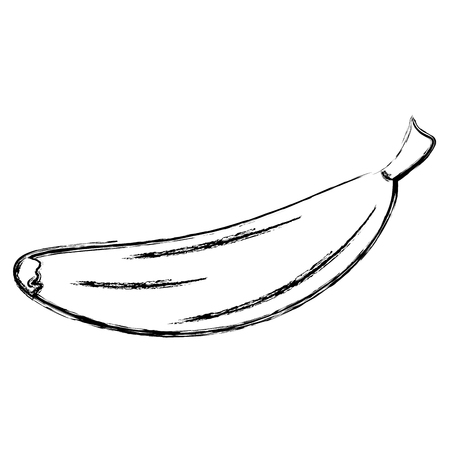 banana fresh fruit icon vector illustration designのイラスト素材