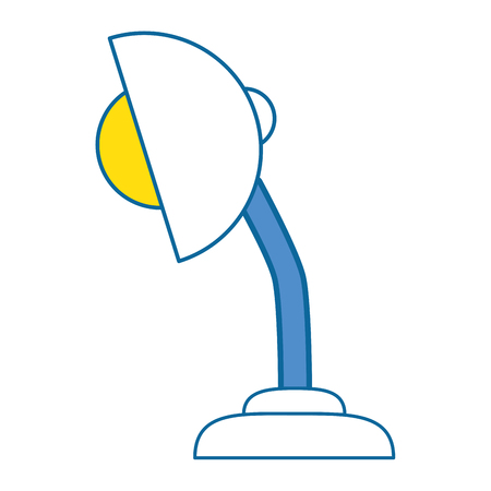 desk lamp icon over white background vector illustrationのイラスト素材