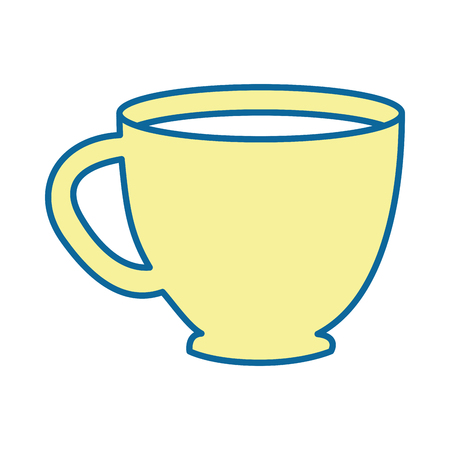 coffee mug icon over white background vector illustrationのイラスト素材