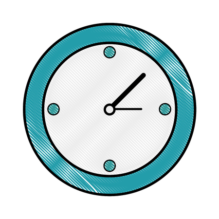 clock icon over white background vector illustrationの写真素材