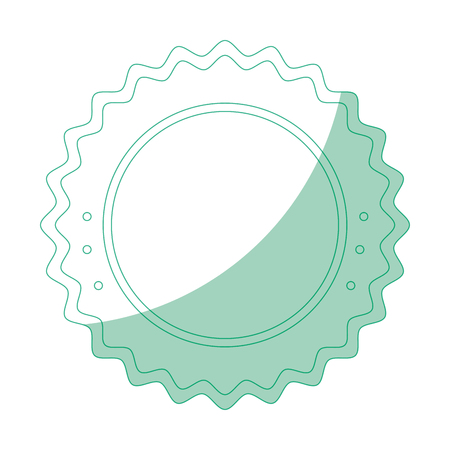 seal stamp icon over white background vector illustrationのイラスト素材