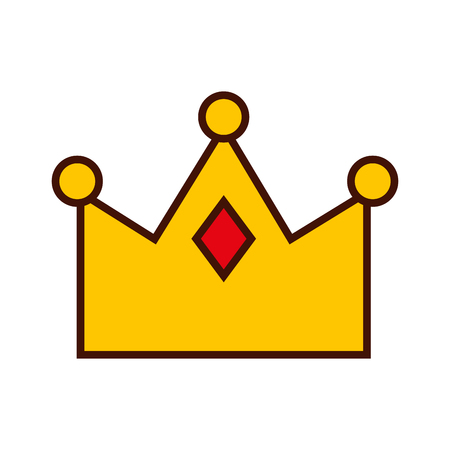 queen crown isolated icon vector illustration designのイラスト素材