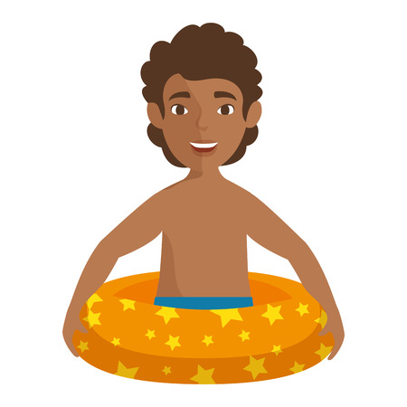 isolated cute kid icon vector illustration graphic designのイラスト素材