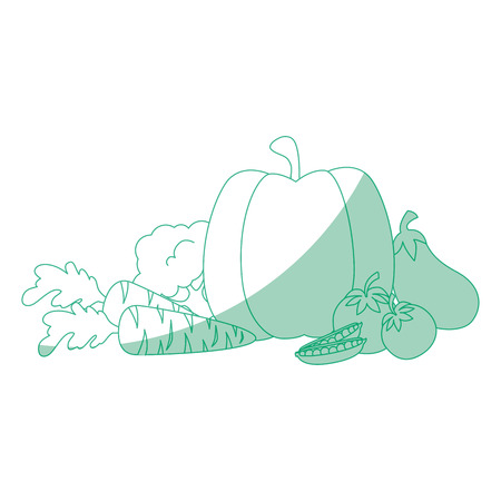 isolated cute vegetables icon vector illustration graphic designのイラスト素材