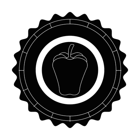 isolated apple round icon vector illustration graphic designのイラスト素材