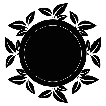 isolated sheet tree round icon vector illustration graphic designのイラスト素材