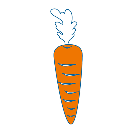 isolated cute carrot icon vector illustration graphic designのイラスト素材