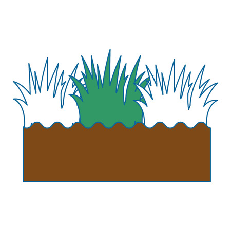 isolated field grass icon vector illustration graphic designのイラスト素材