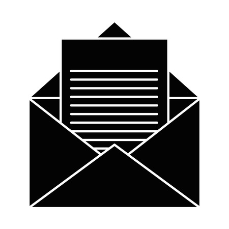 isolated open envelope icon vector illustration graphic designのイラスト素材