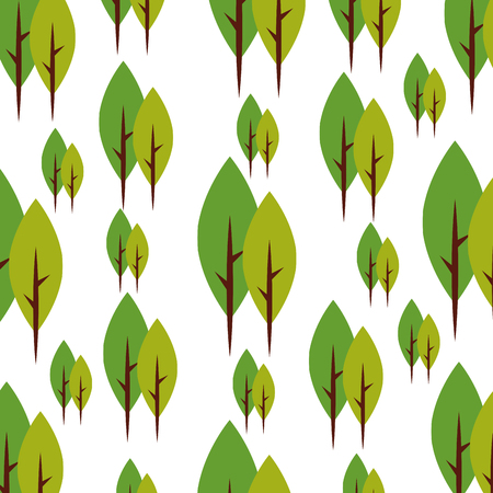 tree plant forest pattern background vector illustration designのイラスト素材