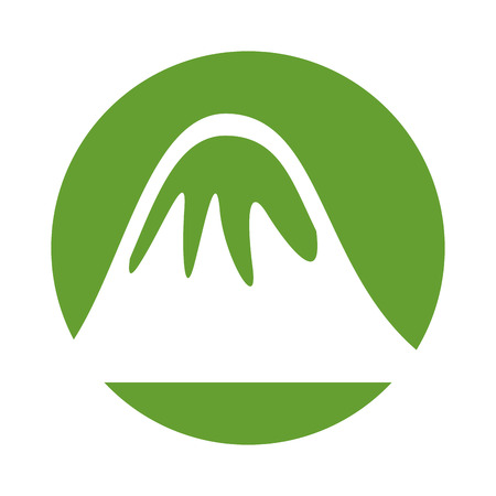 big mountains isolated icon vector illustration designのイラスト素材
