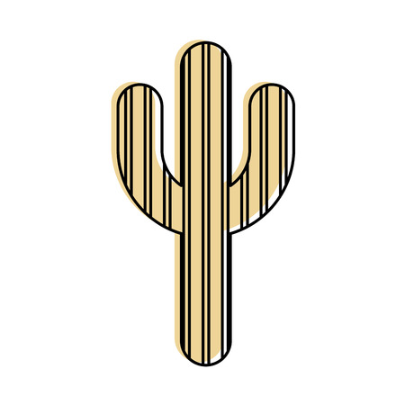 cactus plant isolated icon vector illustration designのイラスト素材