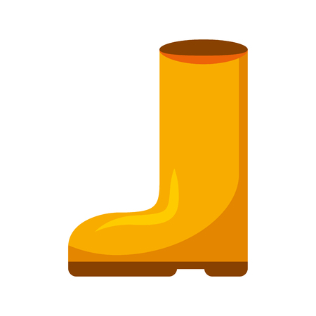 rubber boots isolated icon vector illustration designのイラスト素材