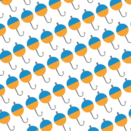 fish hook pattern background vector illustration designのイラスト素材