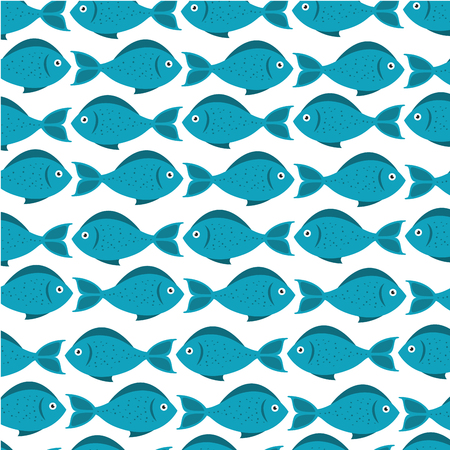 sea fish isolated icon vector illustration designのイラスト素材