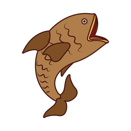 sea fish isolated icon vector illustration designのイラスト素材