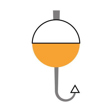 fish hook isolated icon vector illustration designのイラスト素材