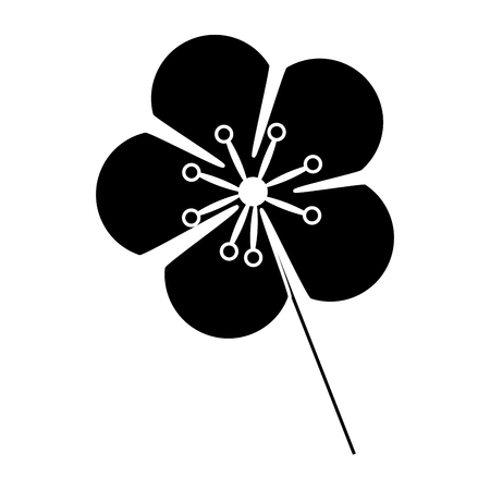 cute flower decorative icon vector illustration designのイラスト素材