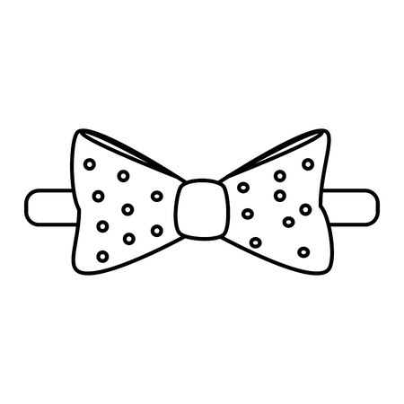 elegant bowtie isolated icon vector illustration designのイラスト素材