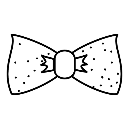 elegant bowtie isolated icon vector illustration designのイラスト素材