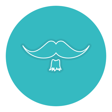 gentleman mustache isolated icon vector illustration designのイラスト素材