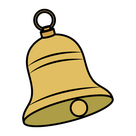 christmas bell decorative icon vector illustration designのイラスト素材