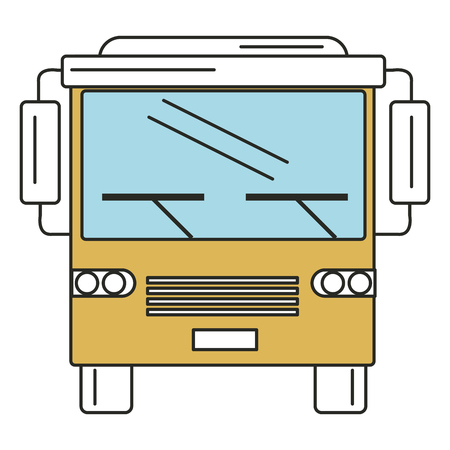 bus vehicle isolated icon vector illustration designのイラスト素材