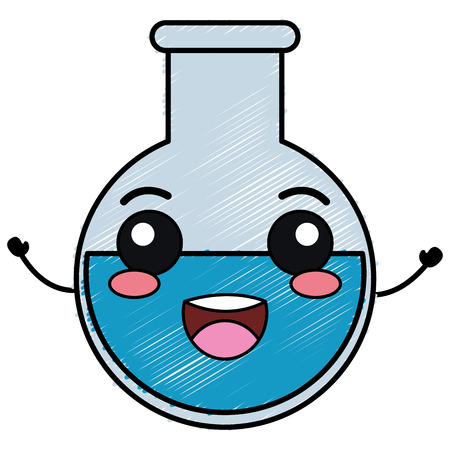 tube test character vector illustration designのイラスト素材