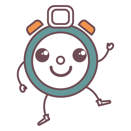 chronometer timer kawaii character vector illustration designのイラスト素材