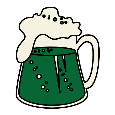 beer green saint patrick icon vector illustration designのイラスト素材