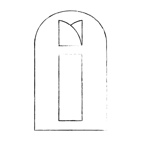 window isolated image icon over white background iconのイラスト素材