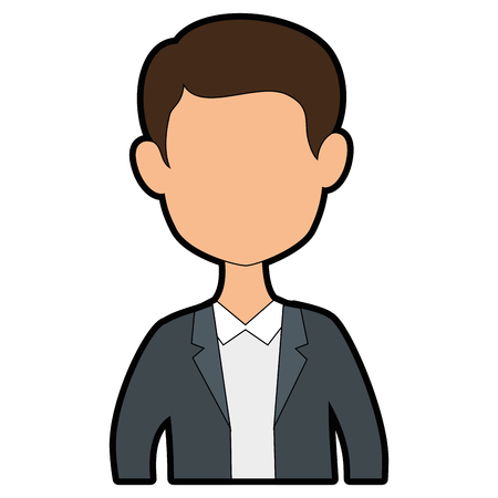 Man cartoon profileのイラスト素材