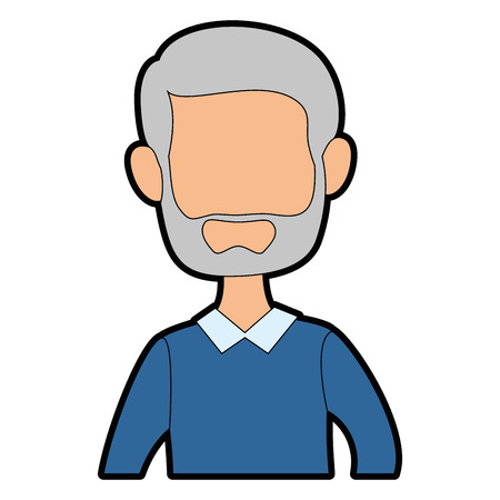 Man cartoon profileのイラスト素材