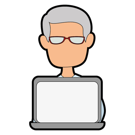 Man cartoon profileのイラスト素材