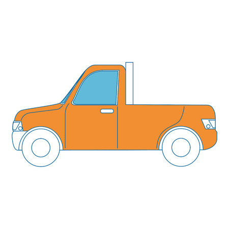 Pickup vehicle isolated icon vector illustration graphic designのイラスト素材