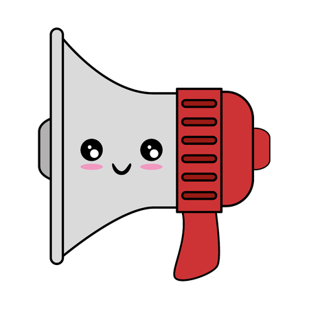 megaphone device isolatedのイラスト素材