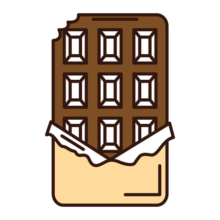 chocolate bar isolated icon vector illustration designのイラスト素材